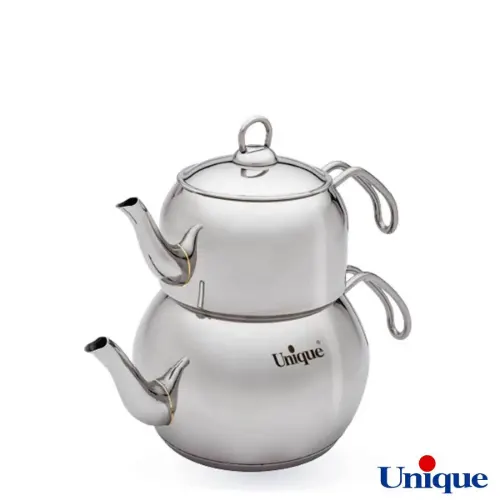 کتری و قوری 2.5 لیتر یونیک استیل UN-7268