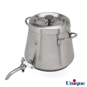 کتری استیل 4 لیتر با قوری چینی یونیک UN-7203 دسته استیل