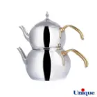 کتری و قوری 2.5 لیتر یونیک استیل UN-7272