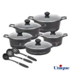 سرویس قابلمه گرانیتی یونیک 13 پارچه کلاسیک نوک مدادی UN-7816