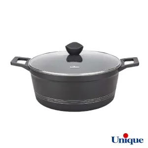 سرویس قابلمه گرانیتی یونیک 16 پارچه کلاسیک نوک مدادی UN-7804