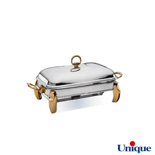 سوفله خوری یونیک مستطیل کوچک پافیلی طلایی UN-3106