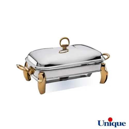 سوفله خوری یونیک مستطیل متوسط پافیلی طلایی UN-3104