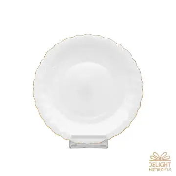 بشقاب پیش دستی اپال دیلایت لب طلایی 19.5 کد 212