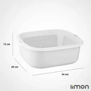 ست آبکش و لگن نسیم 3 لیمون 0203
