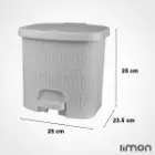 سطل و فرچه چهارگوش طرح بامبو لیمون سایز متوسط 1610