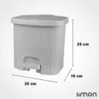 سطل و فرچه چهارگوش طرح بامبو لیمون سایز کوچک 1612