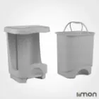 سطل پدالی چهارگوش طرح بامبو لیمون سایز بزرگ 1580