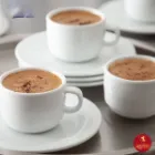 فنجان قهوه خوری 6 چینی زرین هتلی 49 سفید قطر 6.3