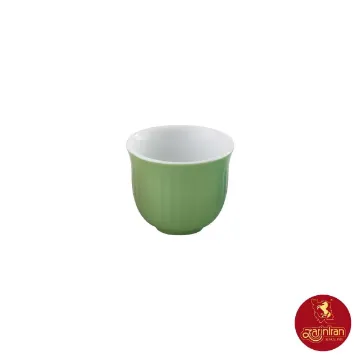 فنجان اسپرسو چینی زرین مدل مهران طرح پسته 50