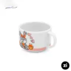 فنجان و نعلبکی چای خوری چینی زرین ZI فرم اس هپی ربیت 2 پارچه