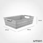 سبد طرح بامبو دسته استیل لیمون سایز 2 1384