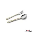 قیمت قاشق و چنگال غذا خوری ناب استیل مدل ونیز 12 پارچه