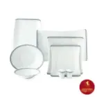 سرویس چینی زرین وینچی وایت رز 6 نفره 30 پارچه