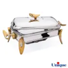 سوفله خوری قایقی طلایی سایز بزرگ یونیک UN-3849