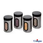 ظرف حبوبات  1.8 پنجره دار استیل یونیک UN-5980