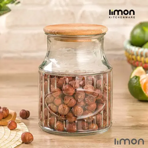 بانکه درب چوبی 1 لیتری لیمون 2262