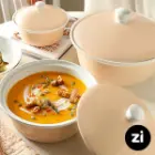 قابلمه کوچک چینی زرین سایز 16 پاستل صورتی