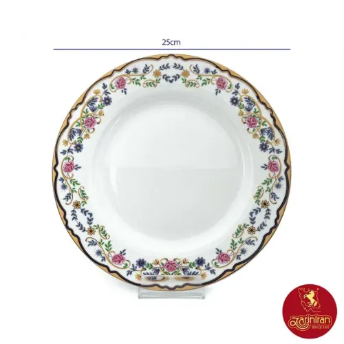 بشقاب تخت گلستان چینی زرین