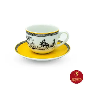 فنجان و نعلبکی چای خوری ویلیج  چینی زرین 