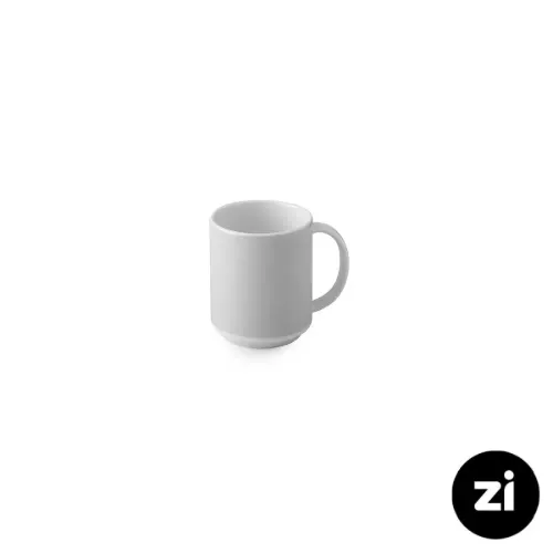 فنجان شیر شکلات چینی زرین Zi فرم اس پاستل طوسی 140