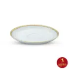 نعلبکی چای خوری چینی زرین ایتالیا اف طرح ریوا طلایی سایز 14