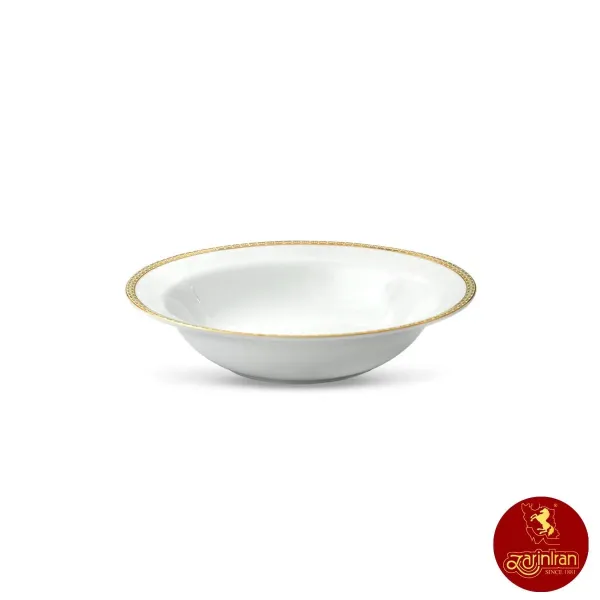 سالادخوری چینی زرین ایتالیا اف طرح ریوا طلایی سایز 14
