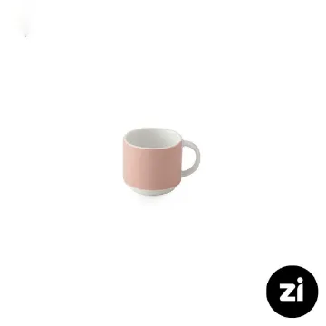 فنجان قهوه خوری چینی زرین Zi فرم اس پاستل صورتی سایز 6