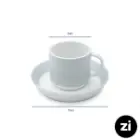 فنجان و نعلبکی قهوه خوری ZI فرم اس چینی زرین