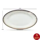 دیس بیضی چینی زرین ایتالیا اف طرح خاطره سایز 42