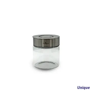 بانکه شیشه ای درب استیل یونیک کد UN-1706