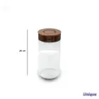 بانکه شیشه ای درب مسی یونیک 20 سانت UN-1710