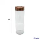 بانکه شیشه ای درب مسی یونیک 29 سانت UN-1708