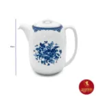 سرویس چای خوری چینی زرین کواترو فلورانس سرمه ای 17 پارچه