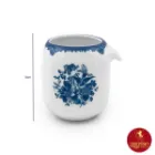 سرویس چای خوری چینی زرین کواترو فلورانس سرمه ای 17 پارچه