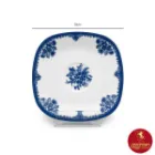 سرویس چای خوری چینی زرین کواترو فلورانس سرمه ای 17 پارچه