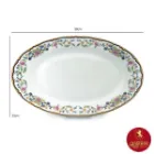 دیس چینی زرین ایتالیا اف طرح گلستان سایز 38