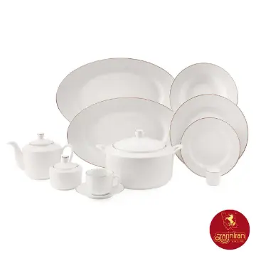 سرویس چینی یاسمن رادیانس زرین رزگلد 76 پارچه