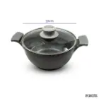 قابلمه گرانیتی فورته مدل اسکار پلاس سایز 20 طوسی گرانیتی