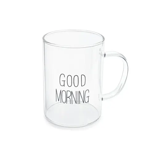 لیوان پیرکس Good Morning حجم 500 میلی لیتر