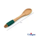 قاشق و کفگیر یونیک چوبی دسته سیلیکون UN-1110