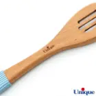 قاشق و کفگیر یونیک چوبی دسته سیلیکون UN-1110