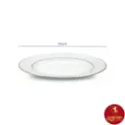بشقاب میوه خوری دلسا نئوکلاسیک چینی زرین سایز 19 تخت