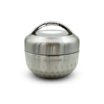 ظرف غذا C010 گرد استیل 304 یک لیتری