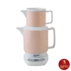 چای ساز چینی زرین مارک زی پاستل سرویس سماور و قوری