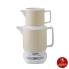 چای ساز چینی زرین مارک زی پاستل سرویس سماور و قوری