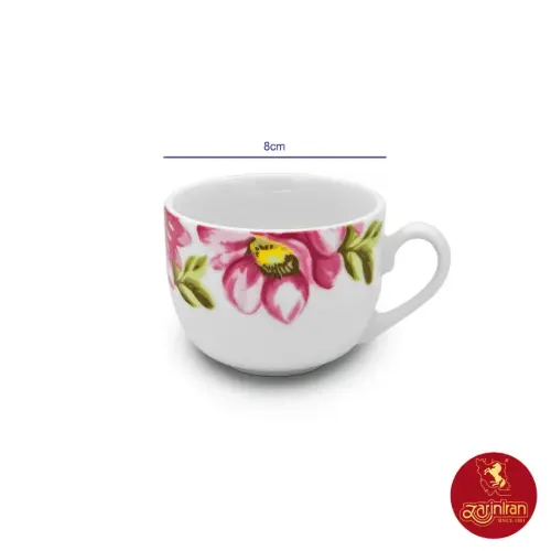 فنجان چای خوری لیلین ایتالیا اف چینی زرین 8