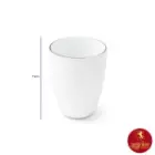 لیوان بدون دسته چینی زرین کواترو طرح سمن ۲۸۰ سی سی