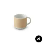 فنجان قهوه خوری چینی زرین Zi فرم اس پاستل کرم سایز 6