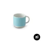 فنجان قهوه خوری چینی زرین ZI فرم اس پاستل آبی سایز 6